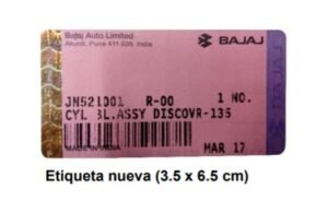 ¿Reconoce los repuestos de Bajaj respaldados por Auteco? Aprenda en tres simples pasos