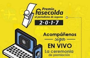 No se pierda hoy la transmisión del Premio Fasecolda al periodismo de seguros 2017