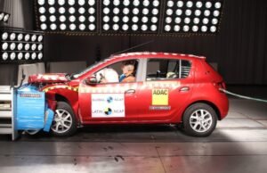 Renault Sandero/Logan logra una estrella para protección de ocupante adulto y tres para protección infantil.