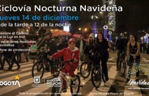 Conozca los cierres viales y desvíos por la ciclovía nocturna en Bogotá