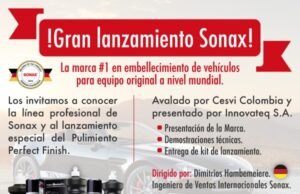 ¡Invitación al gran lanzamiento Sonax!