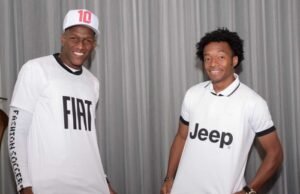 Yerry Mina y Juan Guillermo Cuadrado embajadores de Fiat y Jeep en Colombia