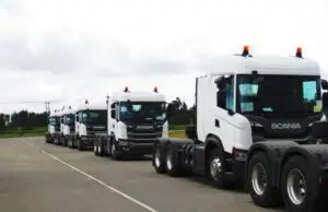 Scania entregó tractocamiones a gas Euro VI en Colombia