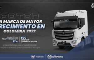 Con más de 44 mil unidades exportadas a nivel mundial, FOTON conquista Colombia en 2022 FOTON