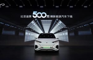 BYD pone en circulación su vehículo número 5 millones de nueva energía